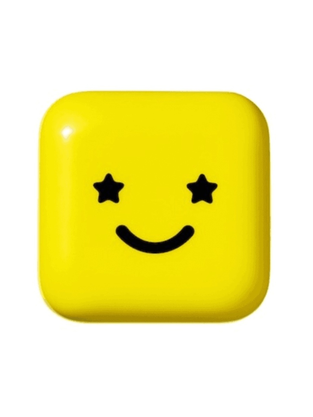 Yellow Compact Accessory Case with Mirror